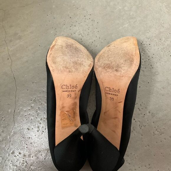 Chloe Satin Embellished Heels - Picture 6 of 9